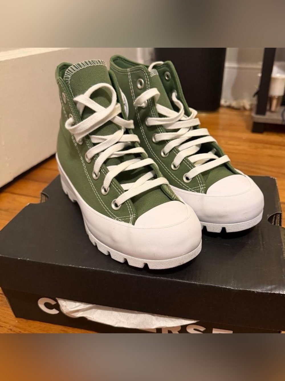 Women’s Green Platform Converse